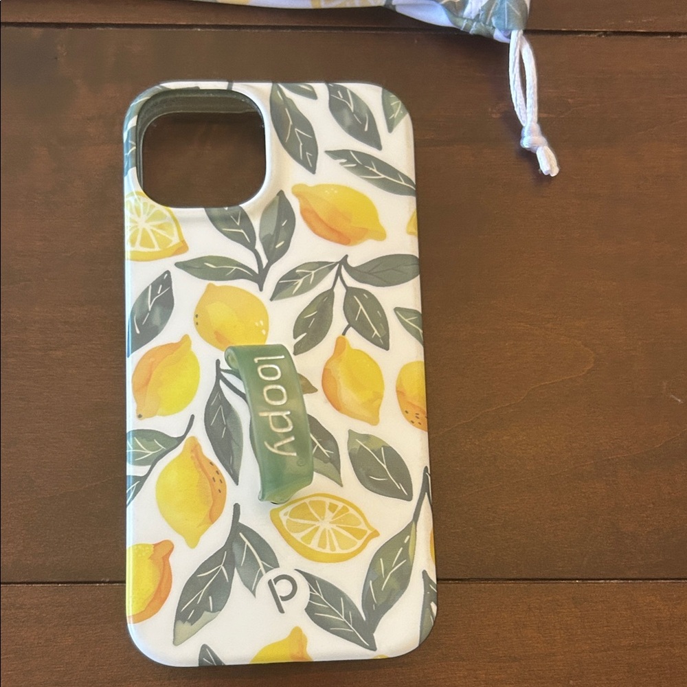 Loopy Case Lemons Phone Case - Yellow and Green